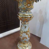 گلدان با پایه+گل های زیبا|گل مصنوعی|قم, باسکول|دیوار