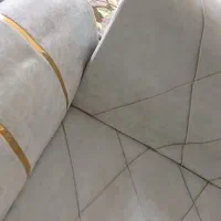 مبل ۷ نفره سالم رنگ آبی روشن