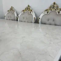 میز  ناهار خوری هشت نفره سلطنتی طرح مرمر|میز و صندلی غذاخوری|تهران, دروازه شمیران|دیوار