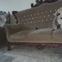 مبل نیمه سلطنتی سالم طرح چوبی سالم