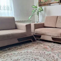 فروش فوری مبل ۵نفره با ۲عدد میز عسلی|مبلمان خانگی و میز عسلی|رشت, امین الضرب|دیوار