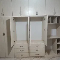 کمد دیواری متحرک رنگ کرم|جاکفشی، کمد، دراور|پاکدشت, پاکدشت (مامازند)|دیوار