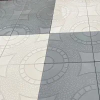 موزاییک دورباغچه پله نمای ساختمان درپوش بتنی