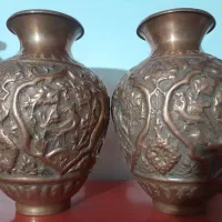 گلدان قدیمی قلم کاری