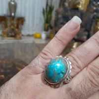 انگشتر فیروزه سنگ و رکاب قدیمی نیشابور|جواهرات|فردیس, فردیس|دیوار