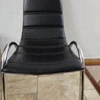 صندلی چرم و استیل