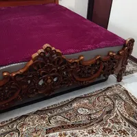 سرویس کامل تخت دو نفره چوب راش|تخت و سرویس خواب|تهران, باغ خزانه|دیوار