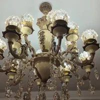 لوستر ۸شاخه برنز