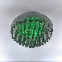 یک لوستر کریستال فلش خور هفت رنگ(خانه)|لوستر و چراغ آویز|ری, شهید غیوری (ابن باویه)|دیوار