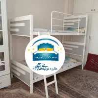 تخت خواب دو طبقه حاجی پور(تختخواب۲دوطبقه)تشک نازگل