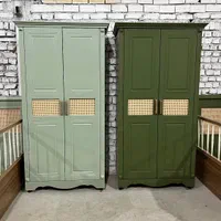 سرویس چوب کودک حصیری کمد تخت دراور