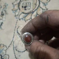 انگشتر نقره عقیق سرخ