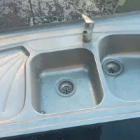 سینک ظرفشویی دو قلو و هود شیشه ای|هود|ملارد, |دیوار