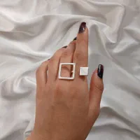 انگشتر مینیمال آبکاری نقره|بدلیجات|قم, نیروگاه|دیوار