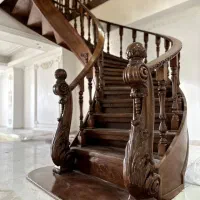 پله چوبی پله پیچ پله گرد پله دوبلکس