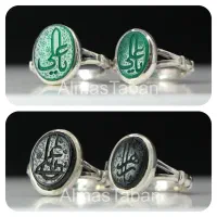 انگشتر نقره ست زنانه و مردانه با فاکتور معتبر|جواهرات|مشهد, چهنو|دیوار