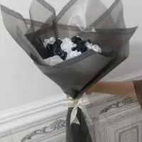 دسته گل روبانی