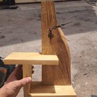 استند ساعت دکوری تمام چوب