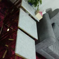 مبلمان7نفره با عسلی درحد نو چندماه استفاده شده|مبلمان خانگی و میز عسلی|ثلاث باباجانی, |دیوار