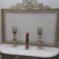 اینه و کنسول شمعدان برنز برنج طول۱۲۰