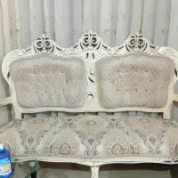 مبل استیل چوبی ۹ نفره