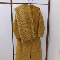 لباس پالتو کاپشن شلوار کلاه شال سرهمی