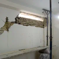 تخریب و تعمیر با نخاله . اساس کشی چیدمان