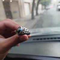 انگشتر حدید و توپاز هفت رنگ|جواهرات|ملایر, |دیوار