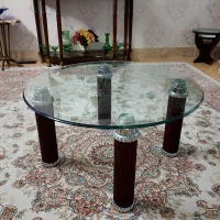 میز جلو مبلی شیشه ای