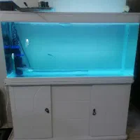 فروش اکواریوم 120 سانتی شرکتی همرا با کمد