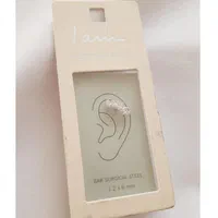 پرسینگ گوش نقره نگینی سفید|بدلیجات|خرمآباد, |دیوار