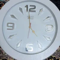 ساعت دیواری رنگ سفید قطر۵۰
