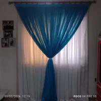 پرده کامل همراه دکور