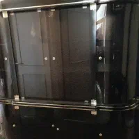بوفه چهار درب هالوژن دار سالم مشکی رنگ
