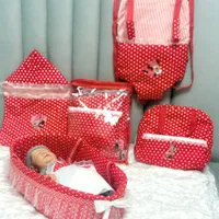 رخت خواب عروسک سیسمونی، کریر، قنداق فرنگی، آغوشی