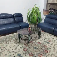 مبلمان چرم ۷ نفره|مبلمان خانگی و میز عسلی|شاهین‌شهر, نظامی|دیوار