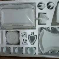 سرویس چینی ۱۰۵پارچه و ۱۲نفره امور فیروزه ای پردیس|ظروف سرو و پذیرایی|قم, شهرک امام حسن|دیوار