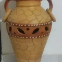 گلدان سفالی قدیمی|کلکسیون اشیاء عتیقه|قائم‌شهر, |دیوار