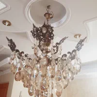 دو لوستر ست ۹شاخه و ۵ شاخه برنج