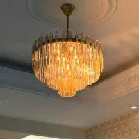 لوستر کریستالی مدرن، شیک و سالم|لوستر و چراغ آویز|تهران, قاسمآباد|دیوار