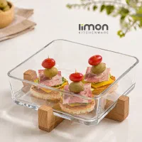 ظرف شیشه ای سرو لیمون