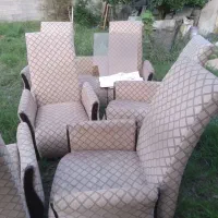 مبل به همراه جلو مبلی|مبلمان خانگی و میز عسلی|خمام, |دیوار