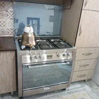 اجاق گاز تکنو فر دار کاملا سالم