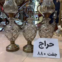 شمعدان -لاله .چراغ/ شامپاینی جفت