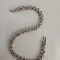 دستبند نقره نگین دار