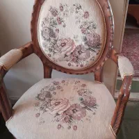 مبل کلاسیک ست دسته دار کاناپه ۳ نفره صندلی