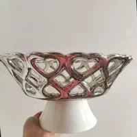 میوه خوری سرامیکی نقره ای