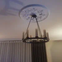 لوستر مدرن ۹ شعله یک جفت|لوستر و چراغ آویز|پردیس, فاز ۸|دیوار