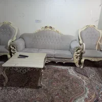 مبل هفت نفره همراه میز و عسلی