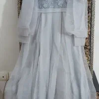 لباس مجلسی دخترانه طوسی رنگ بسیارشیک وزیبا